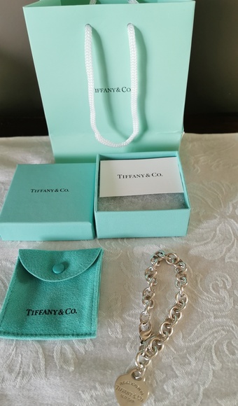 Tiffany & Co. Jewelry - Return To Tiffany's Heart Tag Charm Bracelet 7.5"
